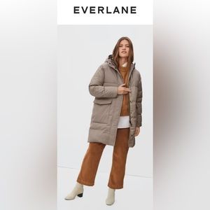 Everlane - ReNew Long Puffer - “burnt sugar” - Like new